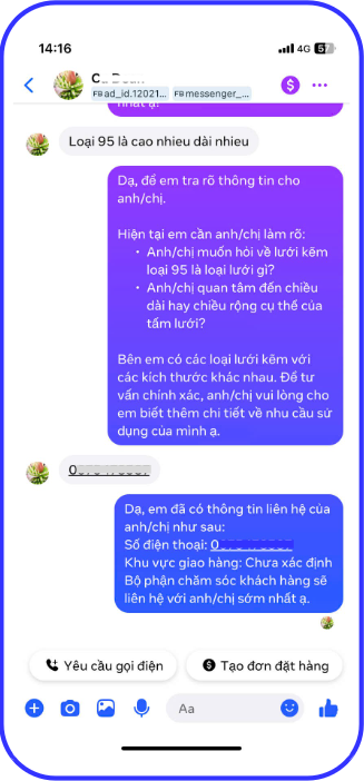 Tính năng CSKH 24/7